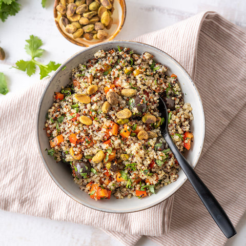 Moroccan Quinoa with Roasted Pistachios