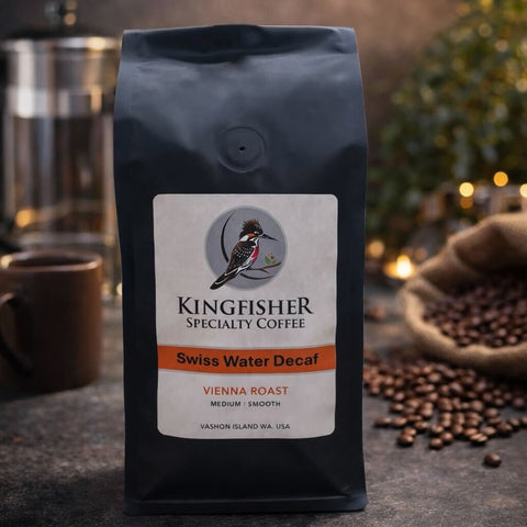 Kingfisher Coffee - DECAF Vienna Blend Ground