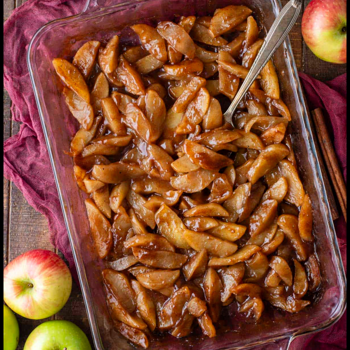 Roasted Spiced Apples - Stock Your Freezer