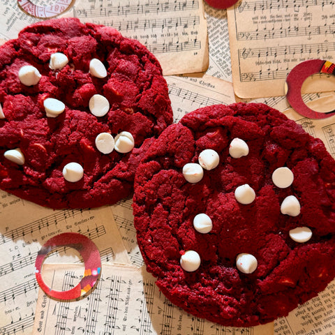 Red Velvet Chip Cookies