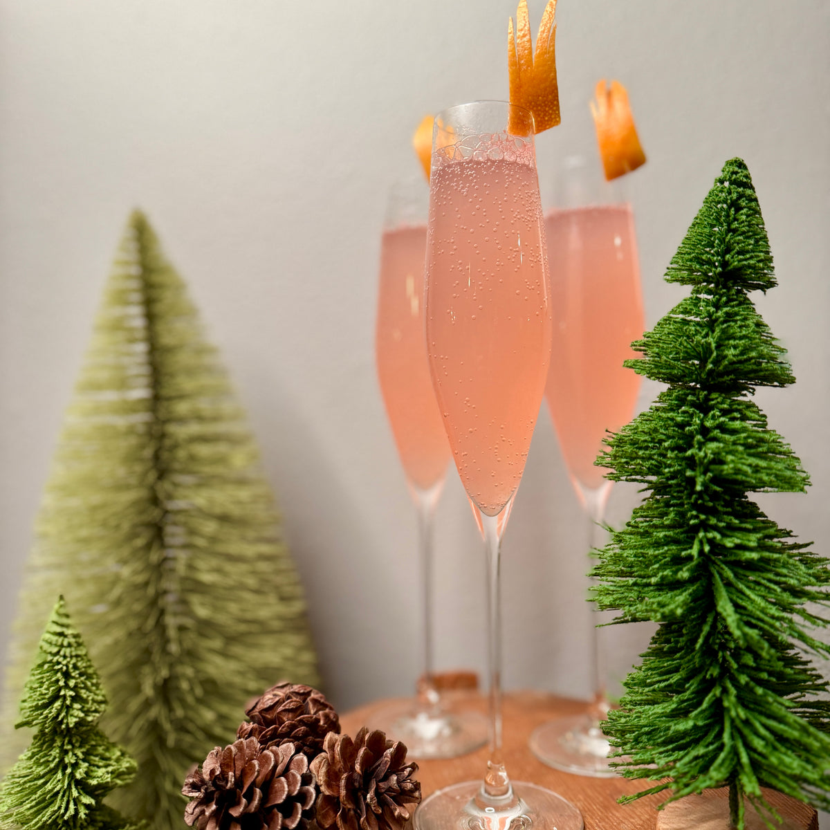 Basil Grapefruit Mimosa