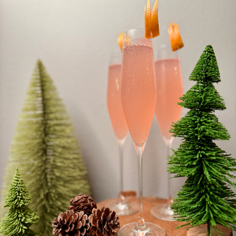 Basil Grapefruit Mimosa