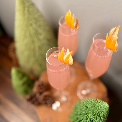 Basil Grapefruit Mimosa