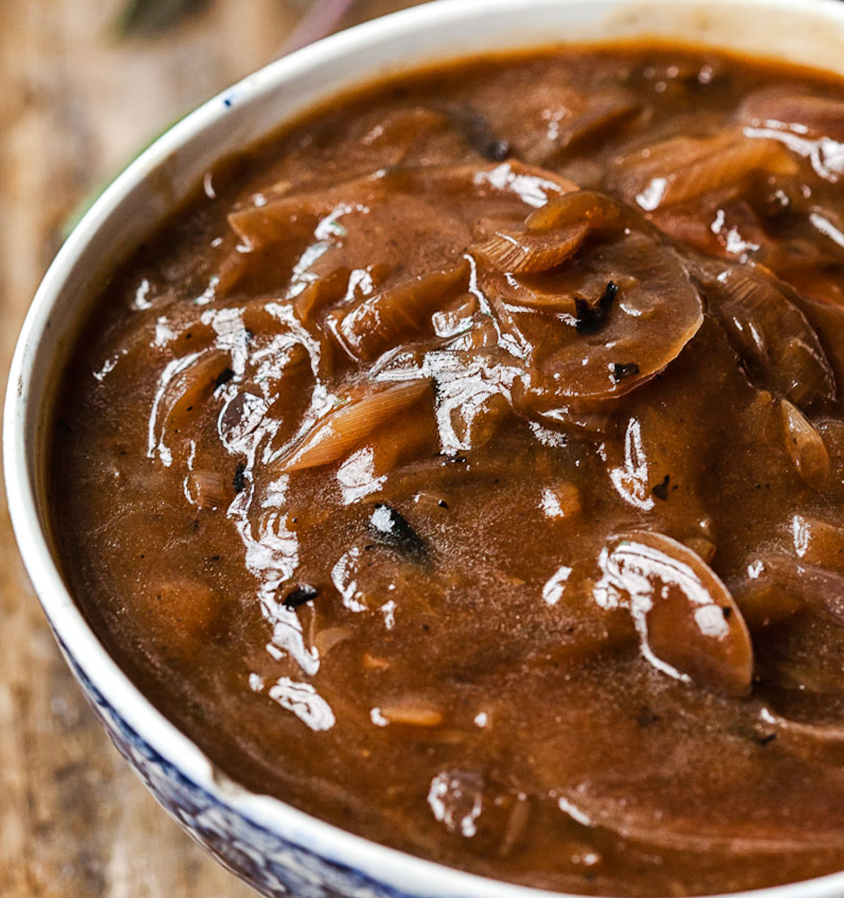 Cippolini Onion Gravy - Stock Your Freezer
