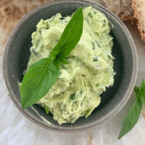 Whipped Basil Garlic Butter