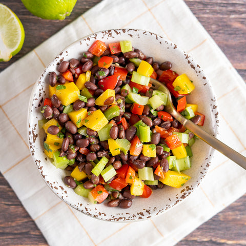 **Limited Quantities** Black Bean and Peach Salad