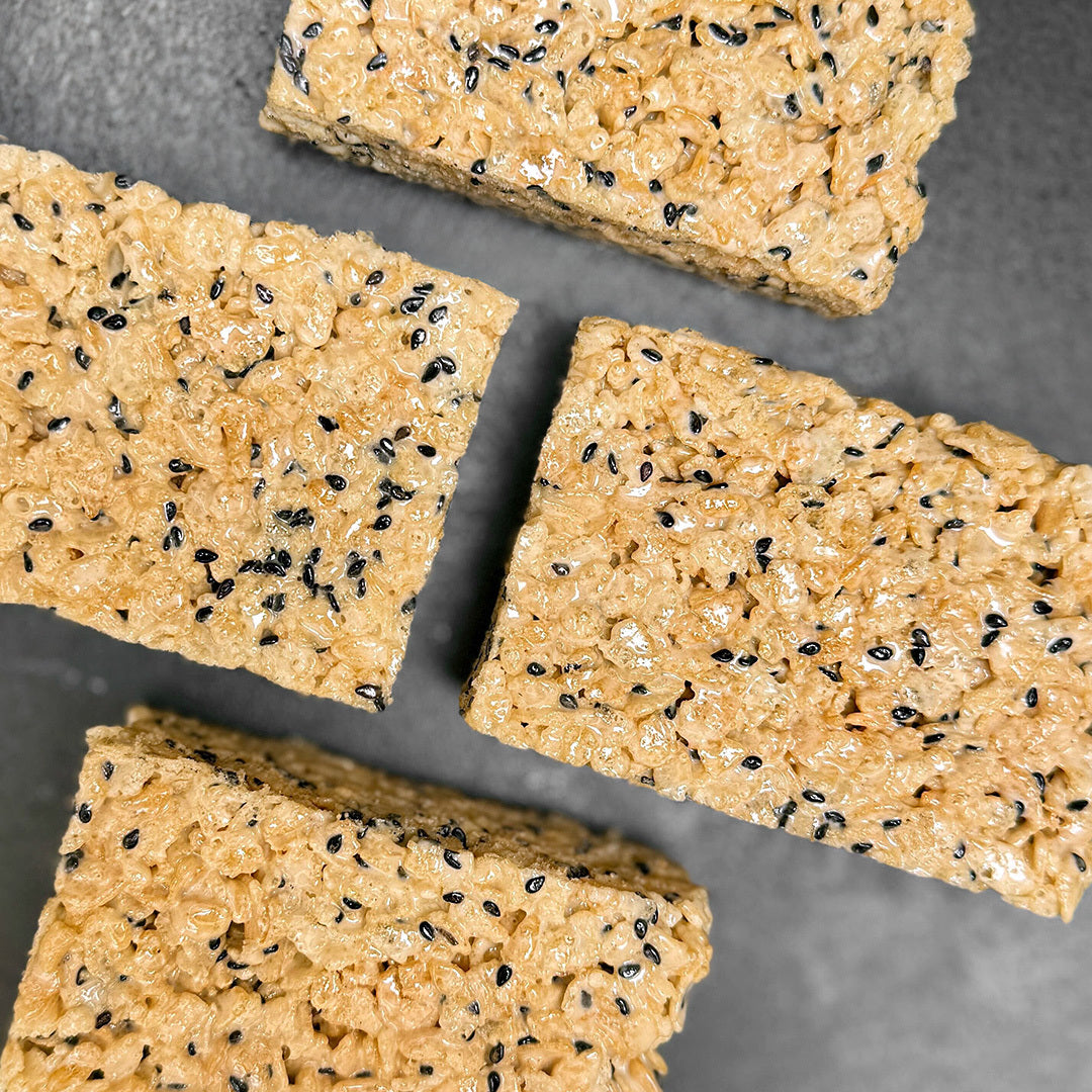 Black Sesame Rice Krispie Treats