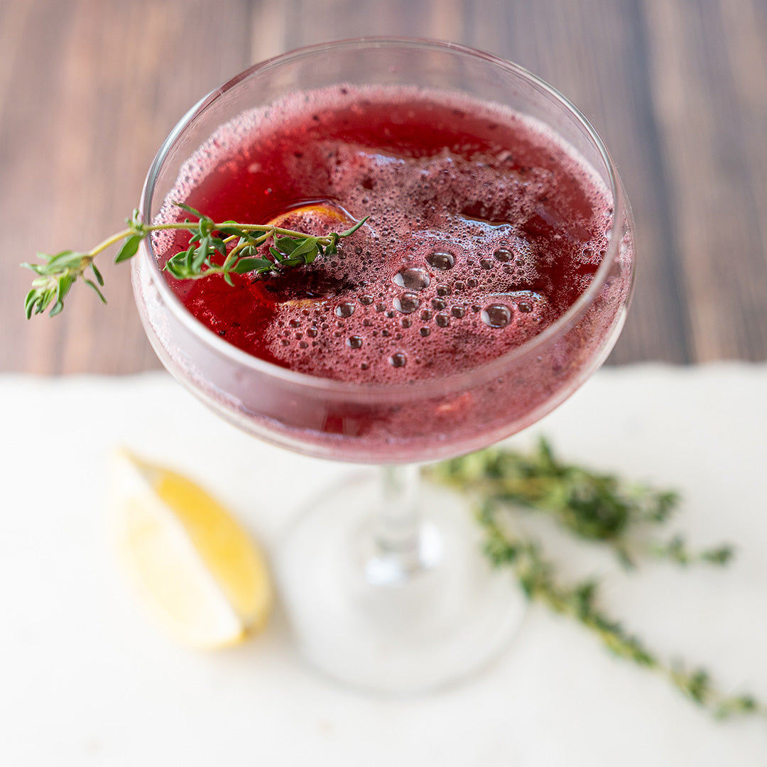 Blackberry Thyme Spritz Mocktail