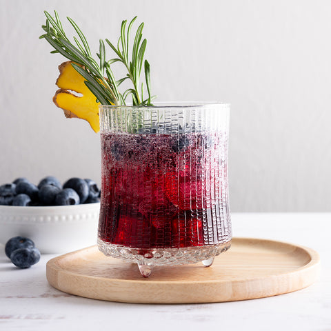 Blueberry Ginger Smash Mocktail