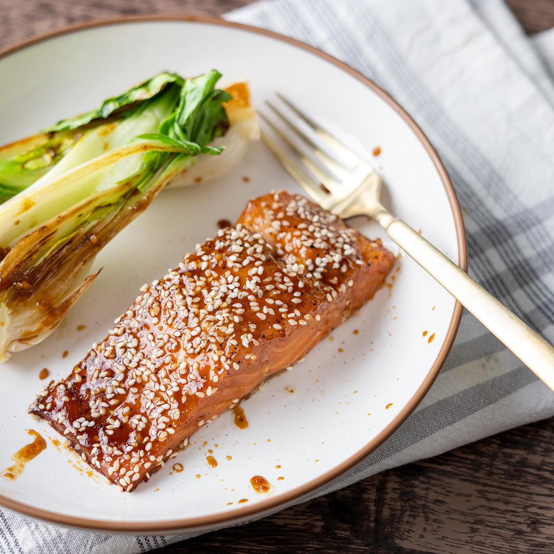 Bourbon Glazed Salmon - Stock Your Freezer