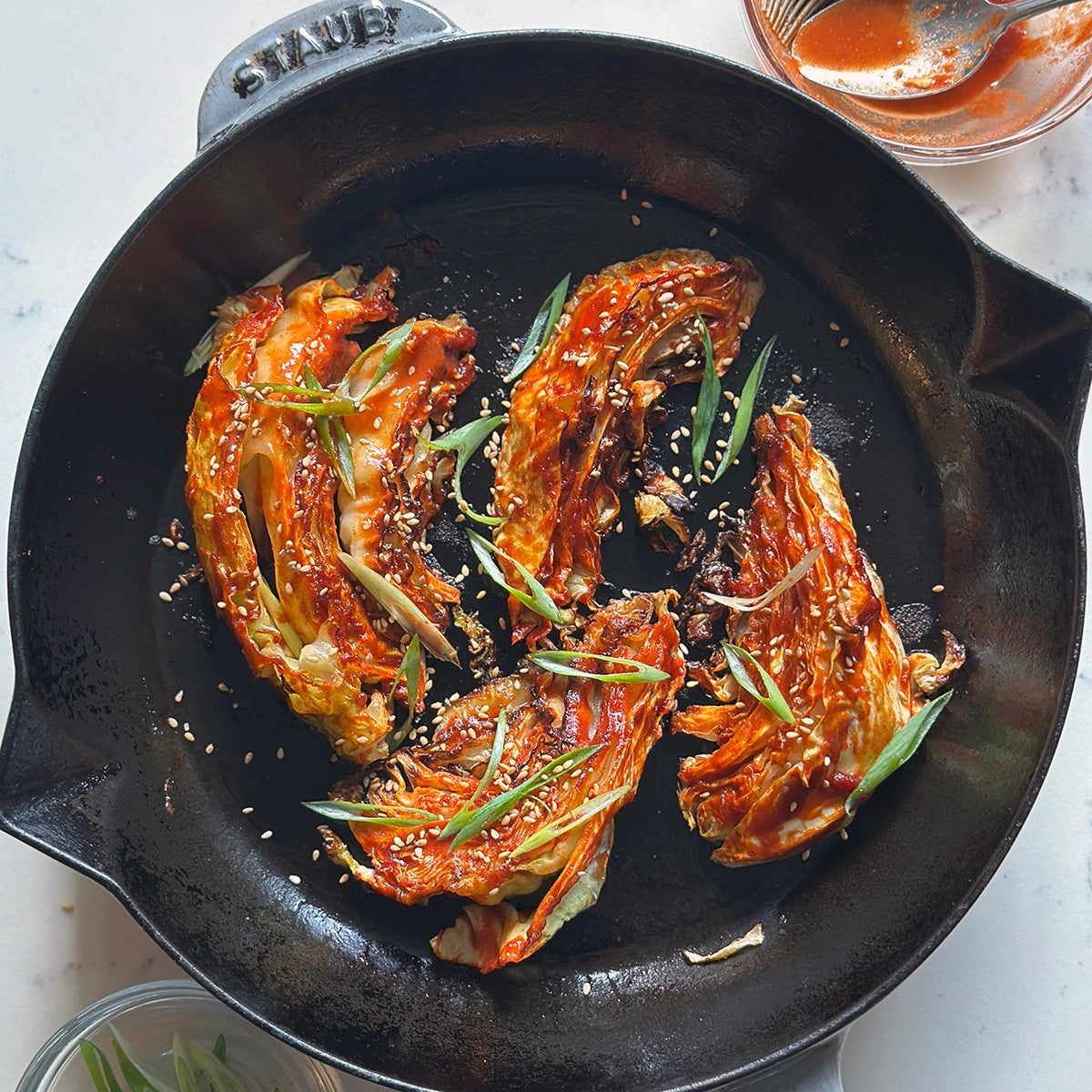 Gochujang Roasted Cabbage