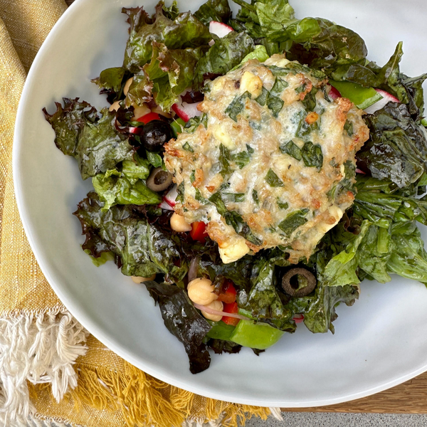 Smash Chicken Spinach Burger Patties