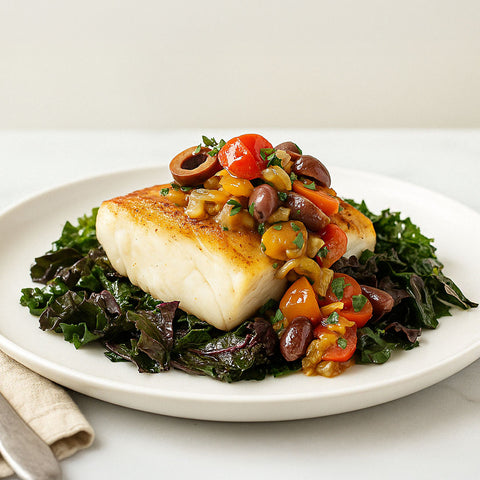 Swordfish with Olive Tapenade