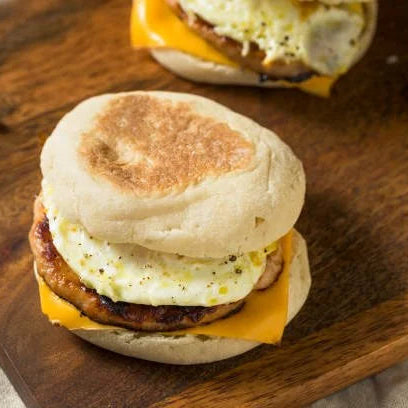 Turkey Sausage & Egg Breakfast Sandwich - Stock Your Freezer