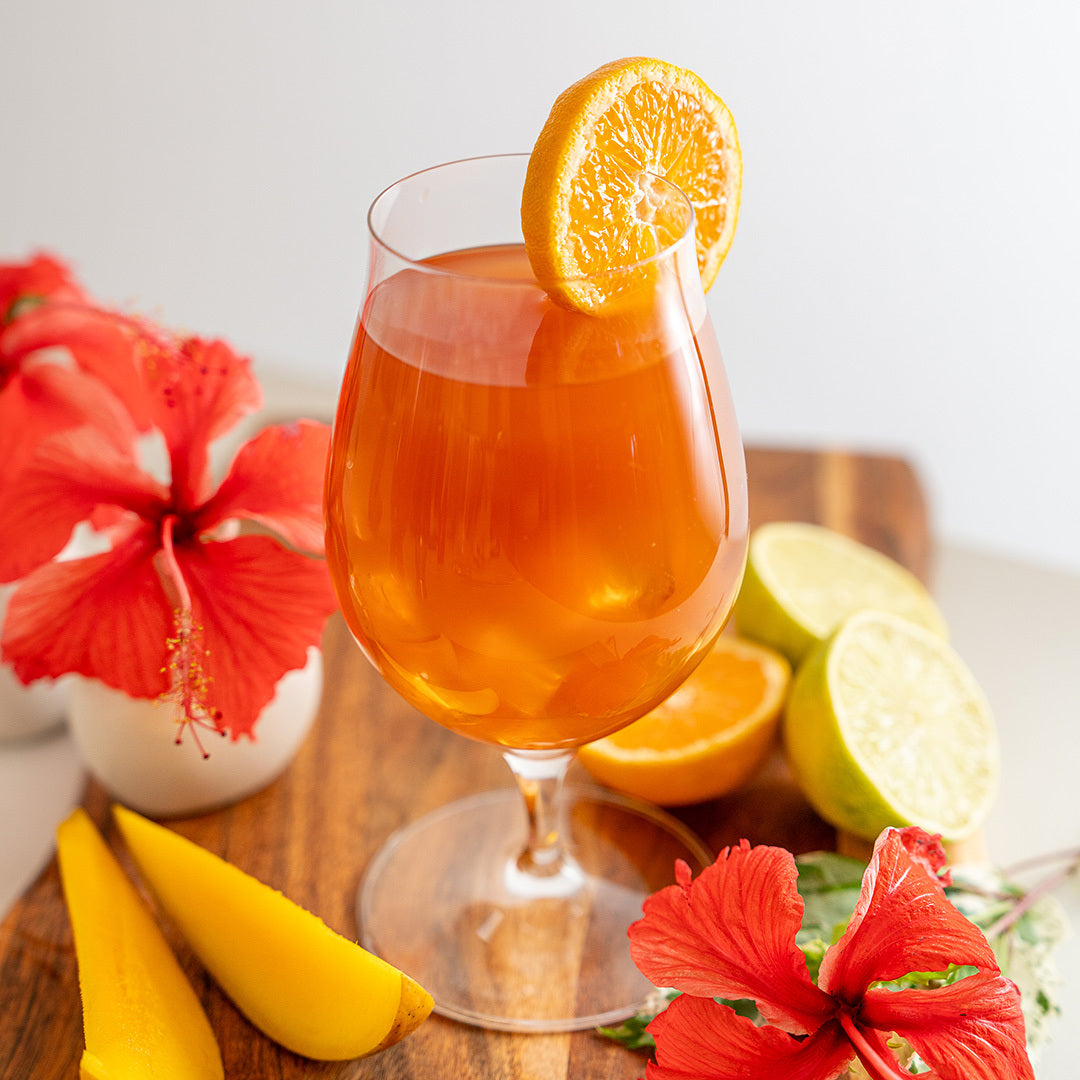 Mango Hibiscus Cooler Mocktail