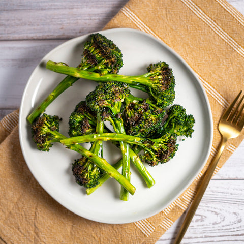 Garlicky Grilled Broccolini - Stock Your Freezer