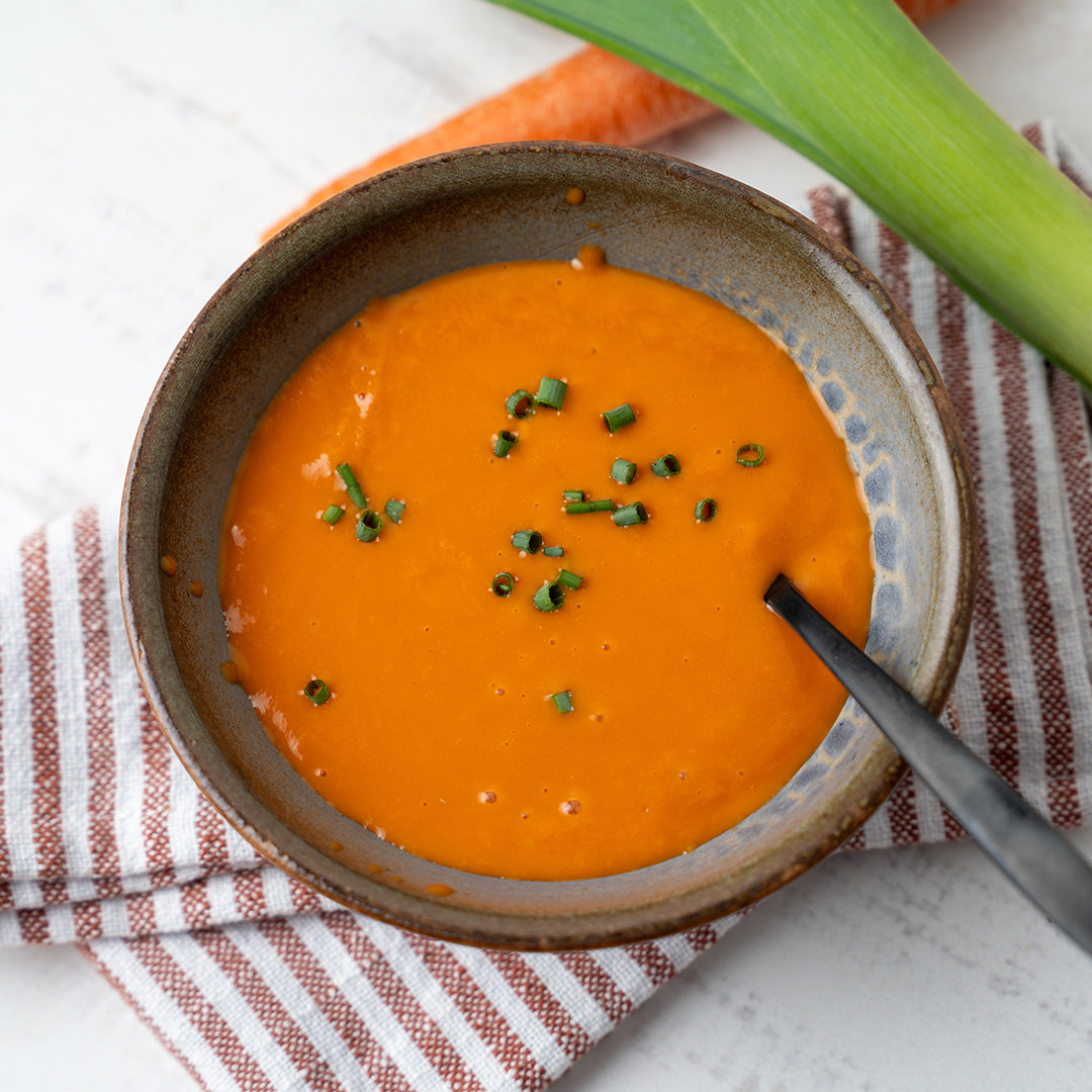 Miso Carrot & Leek Soup - Stock your Freezer