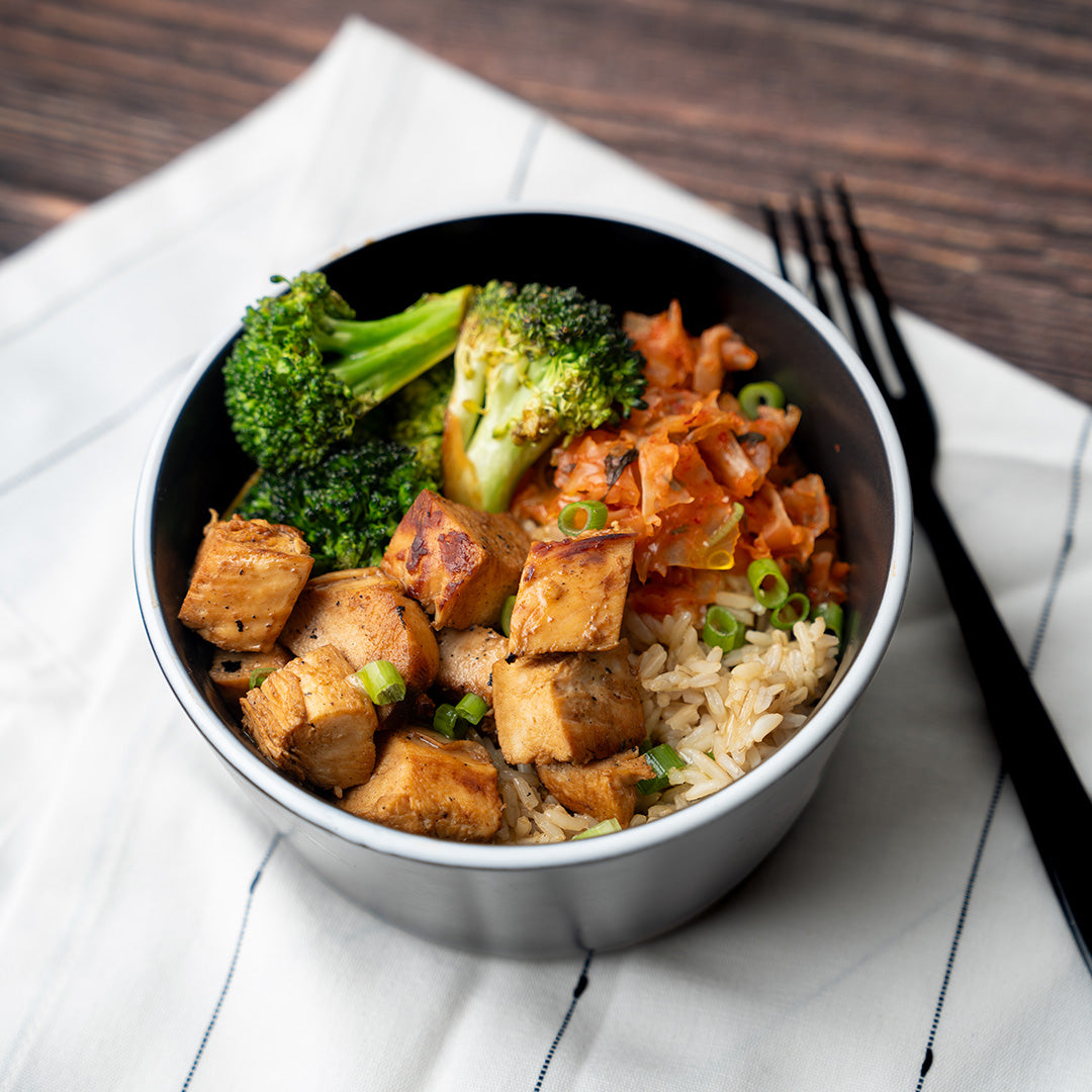 Miso Glazed Chicken  Bowl - Stock Your Freezer