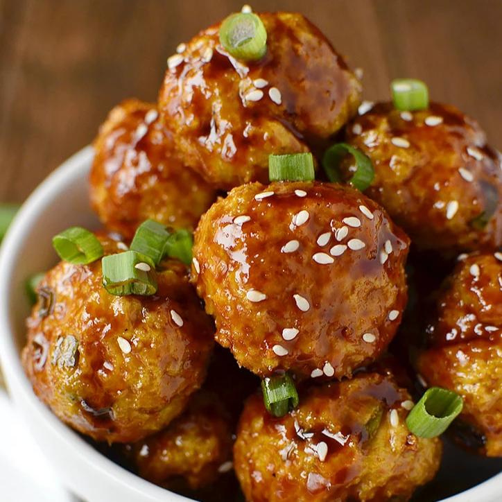 Sweet Chili Chicken Meatballs - Stock Your Freezer