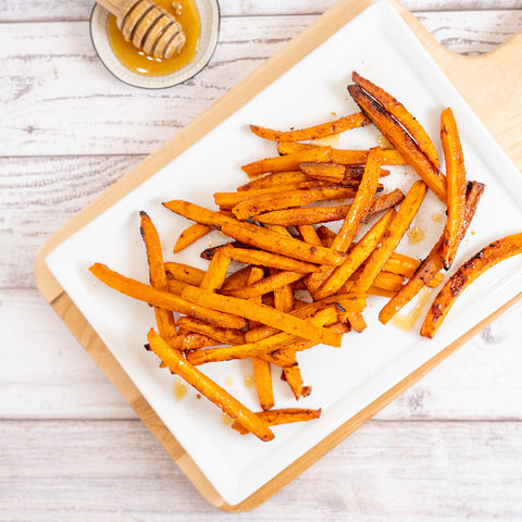 Sweet and Smoky Roasted Carrots - Stock Your Freezer