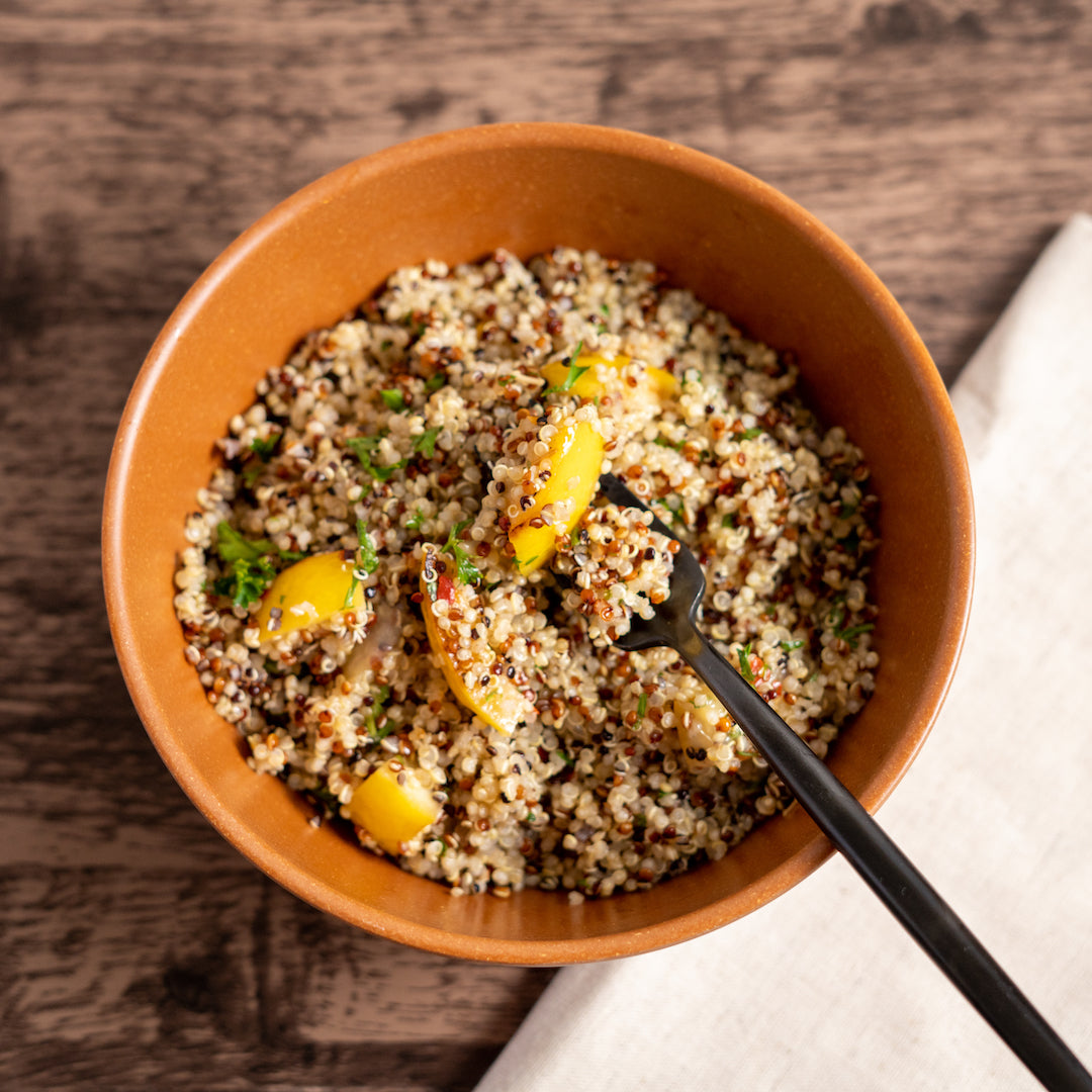 Zesty Quinoa with Grilled Lemons