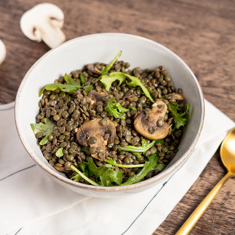 Roasted Mushroom and French Lentil Salad