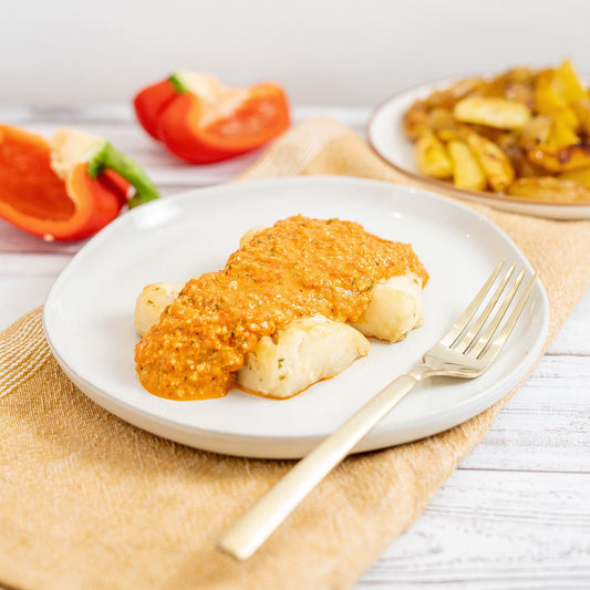 Cod with Romesco Sauce