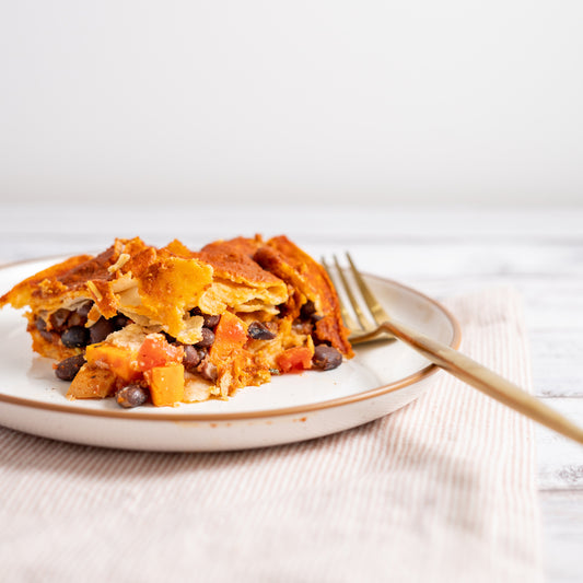 Vegan Sweet Potato and Black Bean Enchiladas
