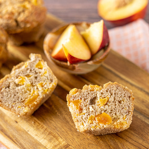 Apricot Peach Paleo Muffins