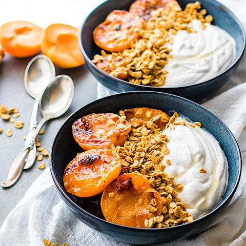 Roasted Nectarine Ginger Parfait
