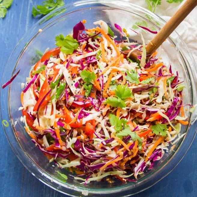 Asian Peanut Slaw