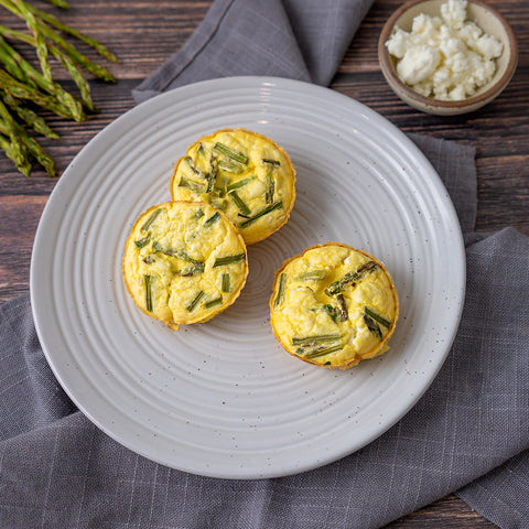 Asparagus and Goat Cheese Egg Muffins