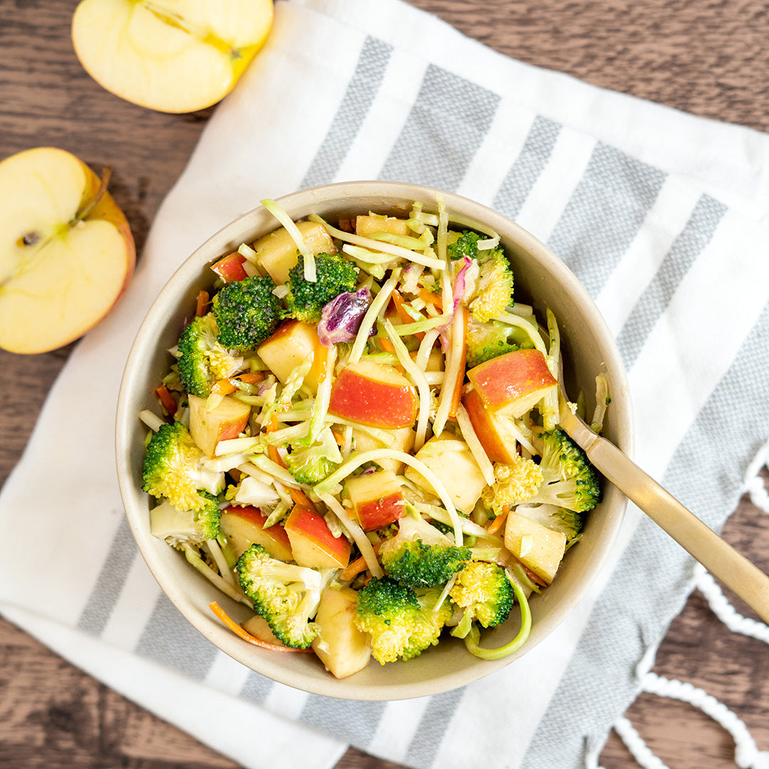 Maple Dijon Broccoli and Apple Salad