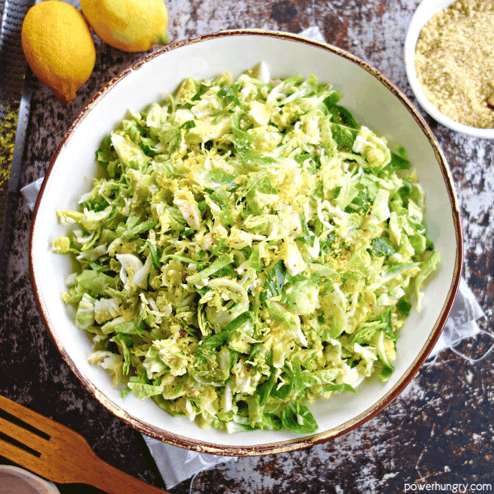 Lemon Parmesan Brussels Sprout Saute