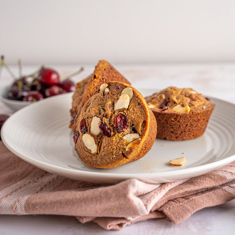 Cherry Almond Paleo Muffins - Stock Your Freezer