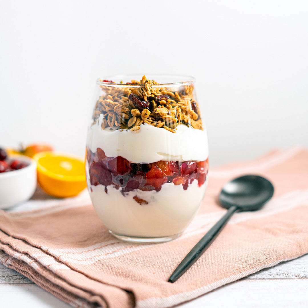 Orange Cranberry Yogurt Parfait