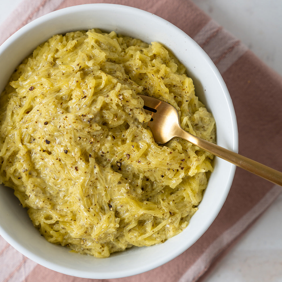 Creamy Pesto Spaghetti Squash