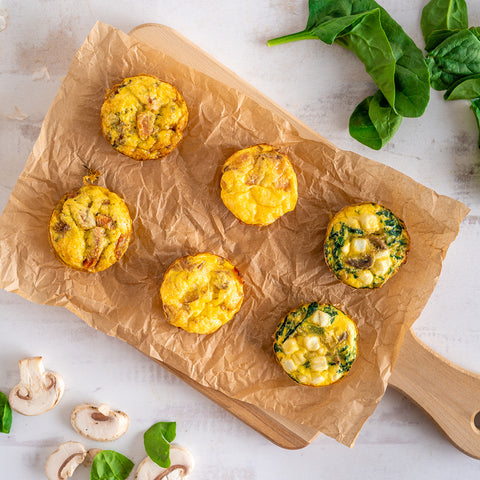 Wild Mushroom and Spinach Egg Muffins
