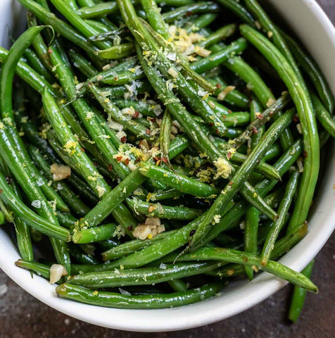 Lemon Garlic Green Beans - Stock Your Freezer