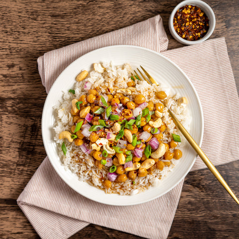 Kung Pao Chickpeas - Stock Your Freezer