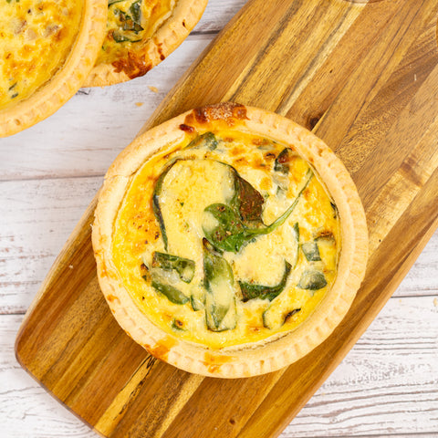 Chicken Sausage, Kale and Caramelized Onion Quiche