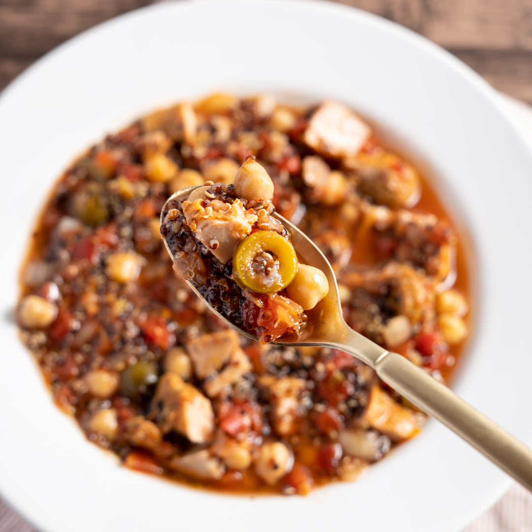 Chicken, Quinoa and Green Olive Stew 💪