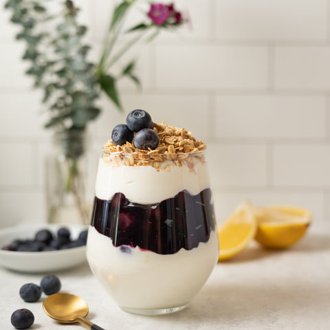 Blueberry and Lemon Creme Parfait