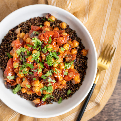 Chickpea and Date Tagine with Quinoa - Stock Your Freezer