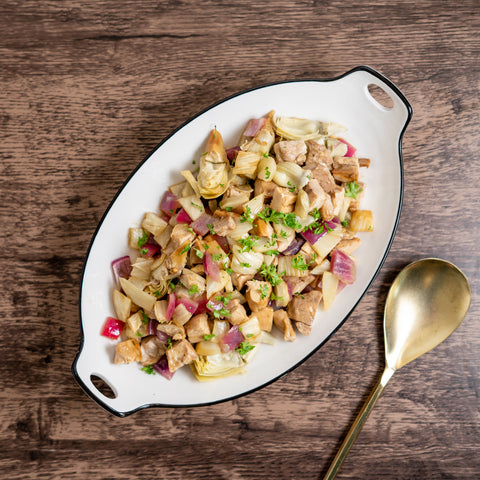 Grilled Chicken, Fennel and Artichoke Salad