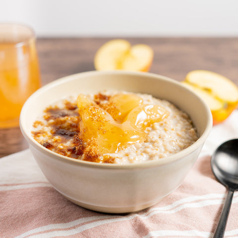 Steel Cut Oatmeal with Spiced Apples