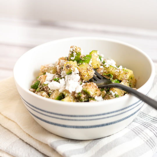 Cucumbers with Feta, Mint and Sumac