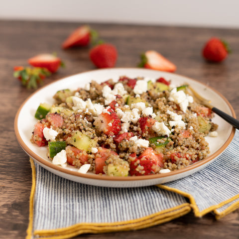 Strawberry Cucumber Quinoa Salad
