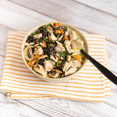 Chicken and Wild Rice Soup - Stock Your Freezer