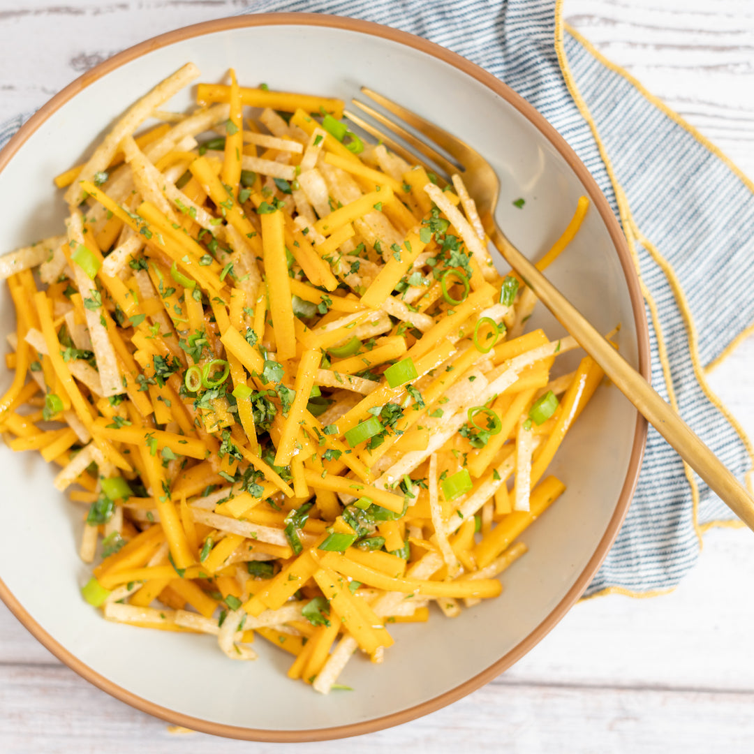 Shredded Butternut and Jicama Salad
